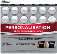 Titleist Ball Personalisation